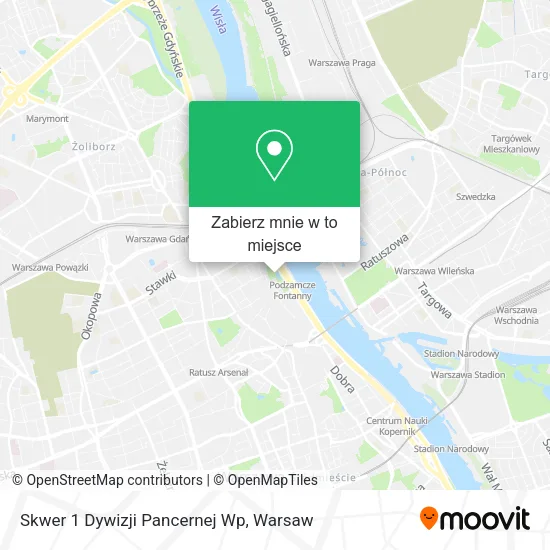 Mapa Skwer 1 Dywizji Pancernej Wp