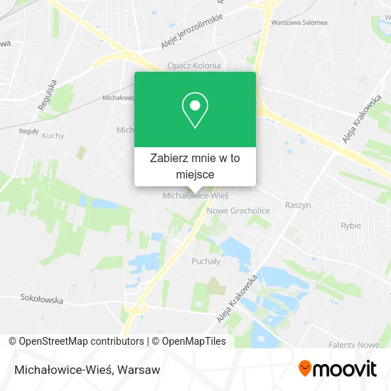 Mapa Michałowice-Wieś