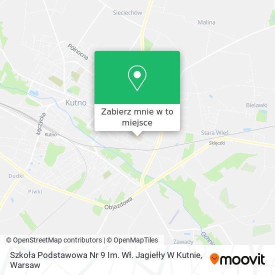 Mapa Szkoła Podstawowa Nr 9 Im. Wł. Jagiełły W Kutnie