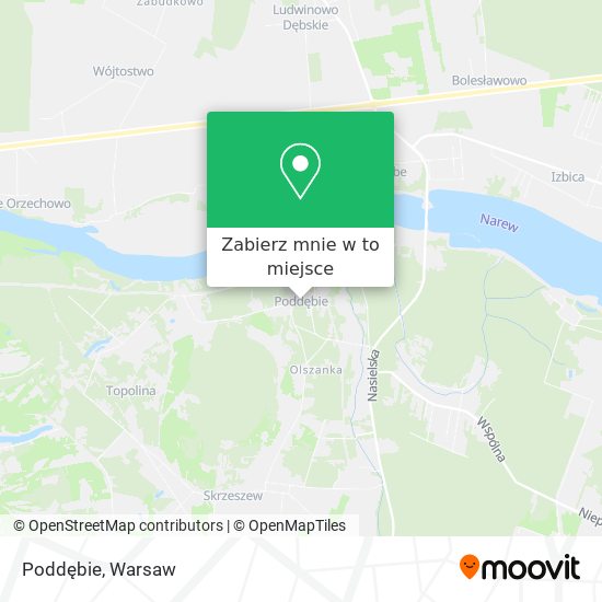 Mapa Poddębie