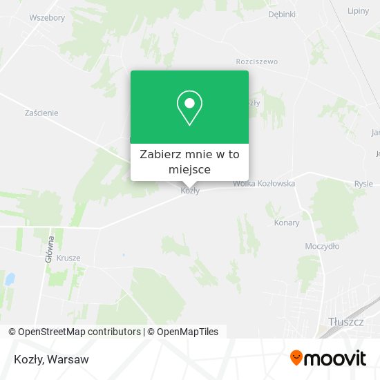 Mapa Kozły