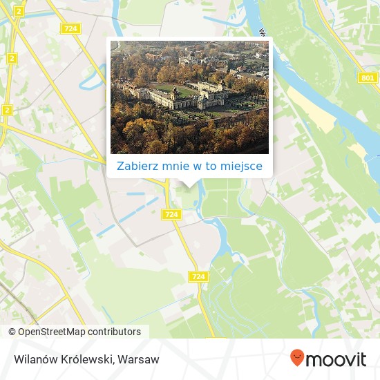 Mapa Wilanów Królewski