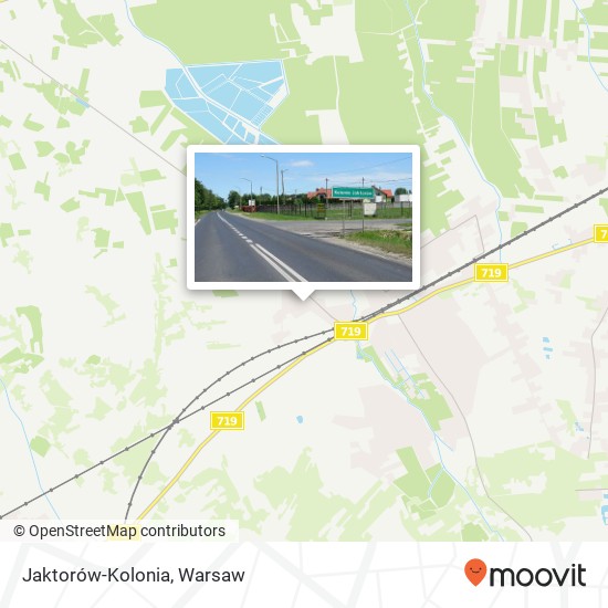 Mapa Jaktorów-Kolonia