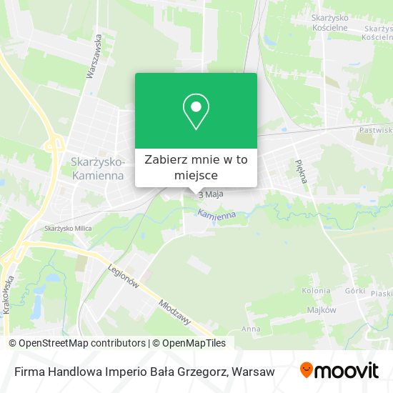 Mapa Firma Handlowa Imperio Bała Grzegorz