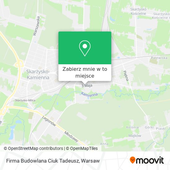 Mapa Firma Budowlana Ciuk Tadeusz