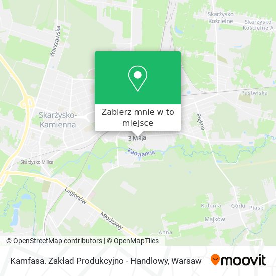 Mapa Kamfasa. Zakład Produkcyjno - Handlowy