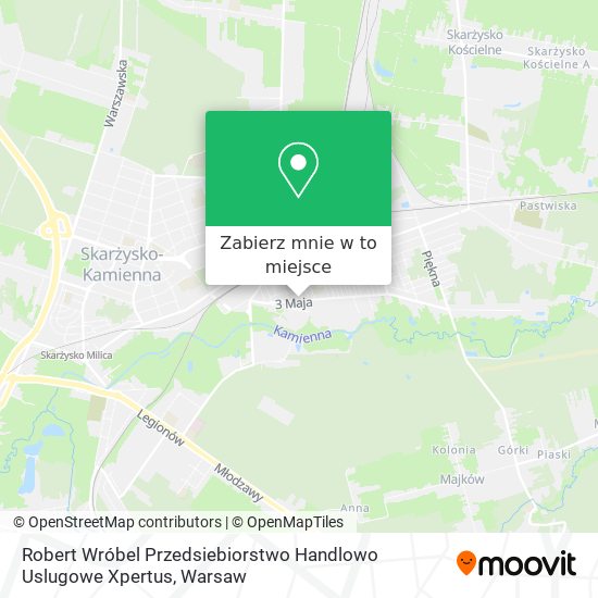 Mapa Robert Wróbel Przedsiebiorstwo Handlowo Uslugowe Xpertus