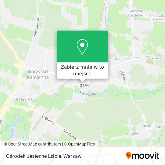 Mapa Ośrodek Jesienne Liście