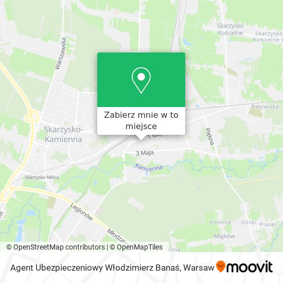 Mapa Agent Ubezpieczeniowy Włodzimierz Banaś