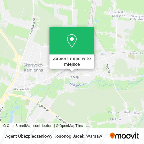 Mapa Agent Ubezpieczeniowy Kosonóg Jacek