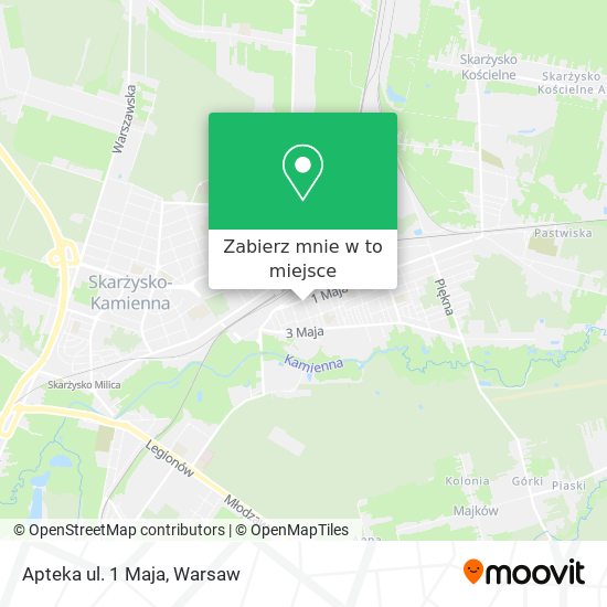 Mapa Apteka ul. 1 Maja