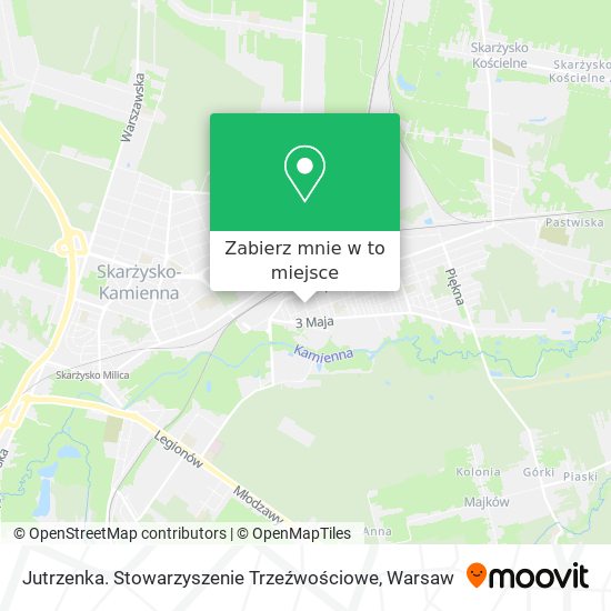 Mapa Jutrzenka. Stowarzyszenie Trzeźwościowe