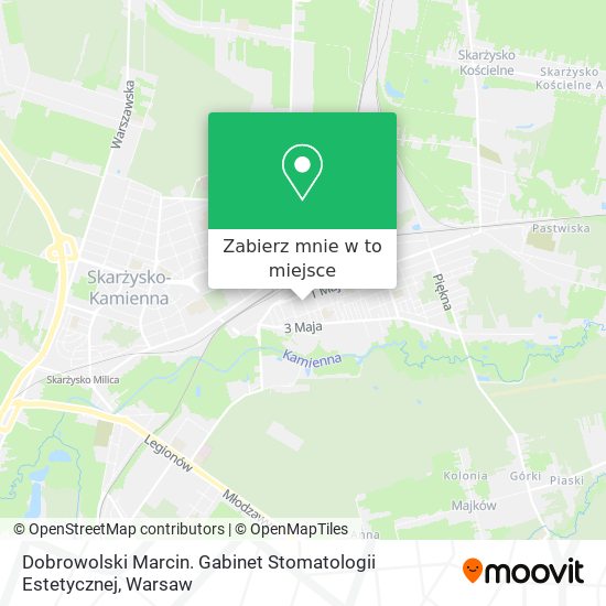 Mapa Dobrowolski Marcin. Gabinet Stomatologii Estetycznej