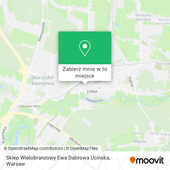 Mapa Sklep Wielobranzowy Ewa Dabrowa Ucinska