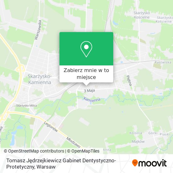 Mapa Tomasz Jędrzejkiewicz Gabinet Dentystyczno-Protetyczny