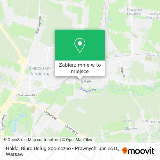 Mapa Halda. Biuro Usług Społeczno - Prawnych. Janiec D.