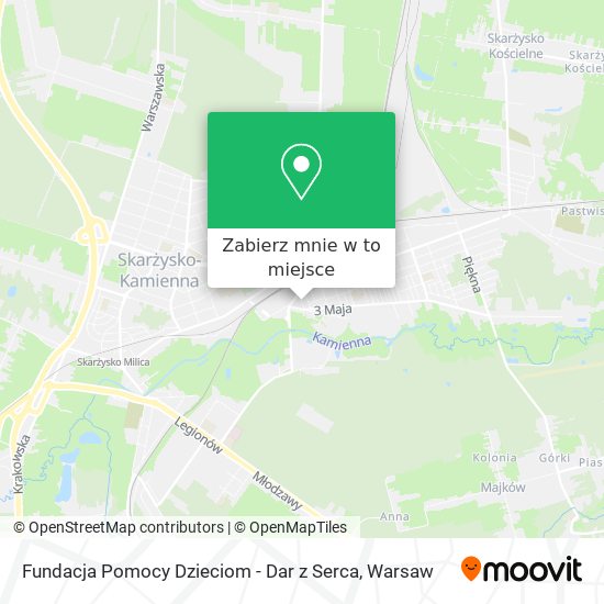 Mapa Fundacja Pomocy Dzieciom - Dar z Serca