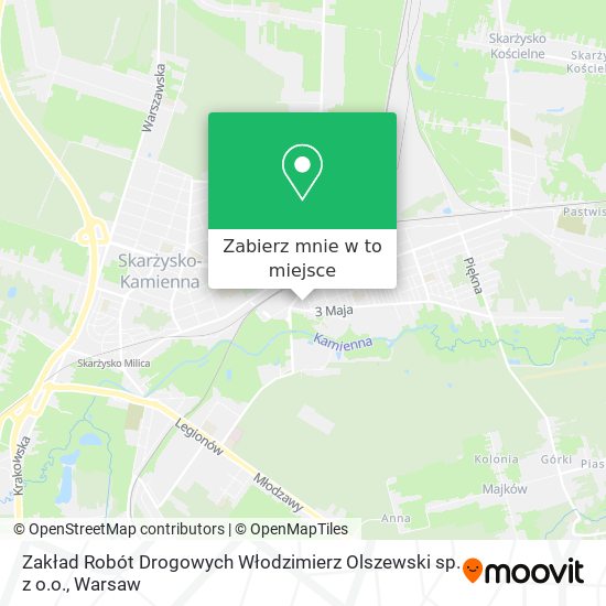 Mapa Zakład Robót Drogowych Włodzimierz Olszewski sp. z o.o.