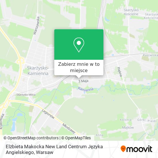 Mapa Elżbieta Makocka New Land Centrum Języka Angielskiego