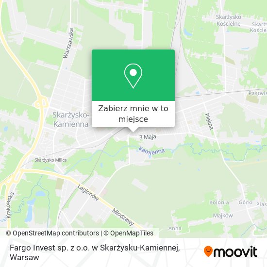 Mapa Fargo Invest sp. z o.o. w Skarżysku-Kamiennej