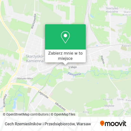 Mapa Cech Rzemieślników i Przedsiębiorców