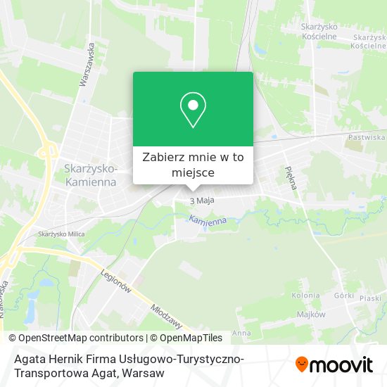 Mapa Agata Hernik Firma Usługowo-Turystyczno-Transportowa Agat