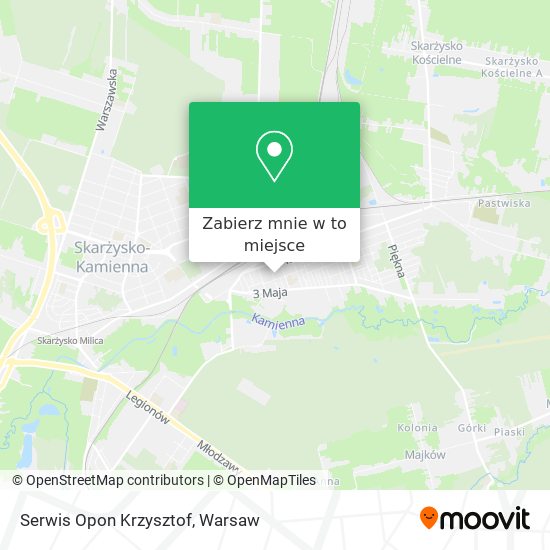 Mapa Serwis Opon Krzysztof