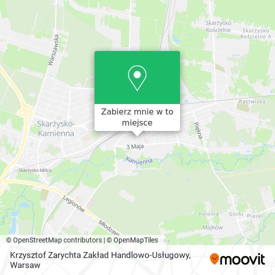 Mapa Krzysztof Zarychta Zakład Handlowo-Usługowy