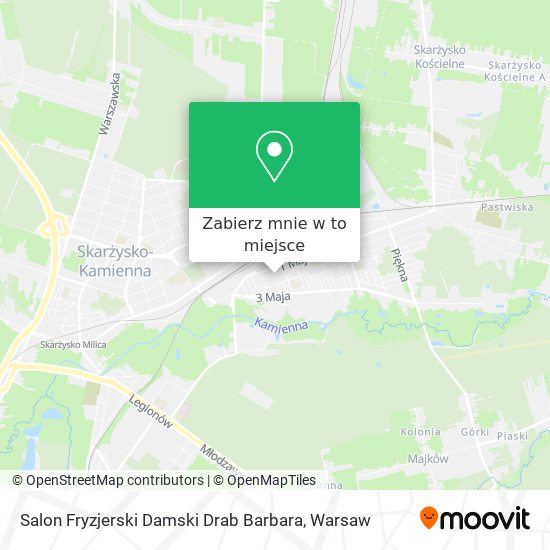 Mapa Salon Fryzjerski Damski Drab Barbara