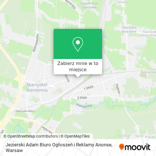 Mapa Jezierski Adam Biuro Ogłoszeń i Reklamy Anonse