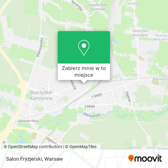 Mapa Salon Fryzjerski