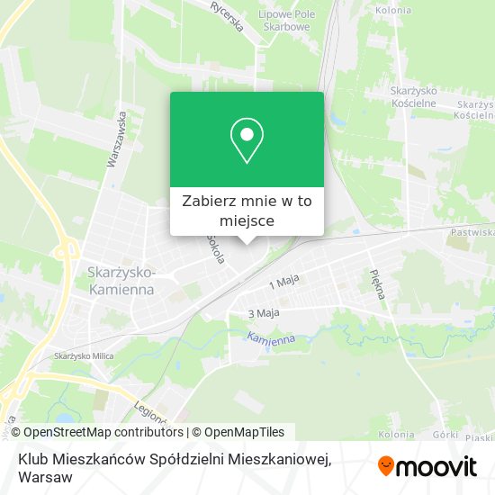 Mapa Klub Mieszkańców Spółdzielni Mieszkaniowej