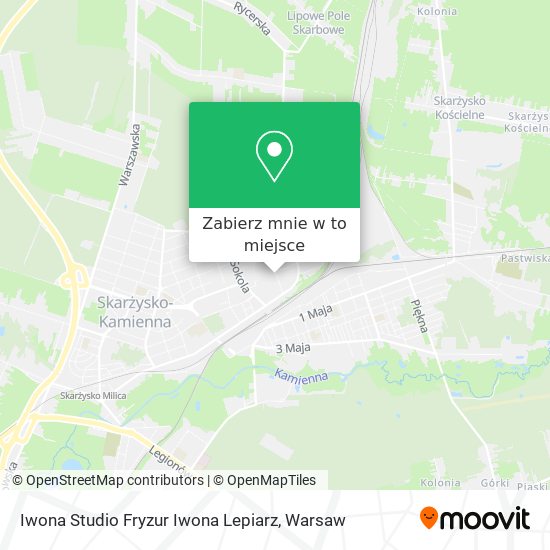 Mapa Iwona Studio Fryzur Iwona Lepiarz