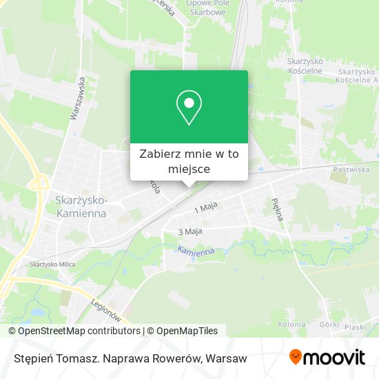 Mapa Stępień Tomasz. Naprawa Rowerów