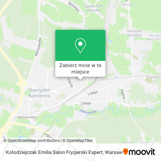 Mapa Kołodziejczak Emilia Salon Fryzjerski Expert