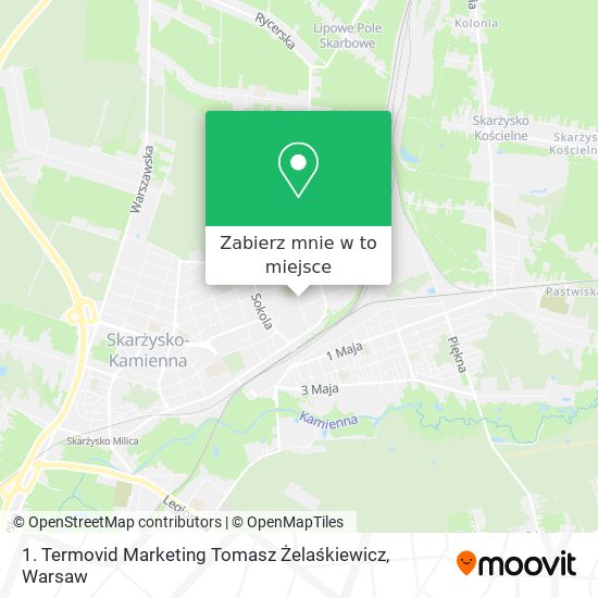 Mapa 1. Termovid Marketing Tomasz Żelaśkiewicz