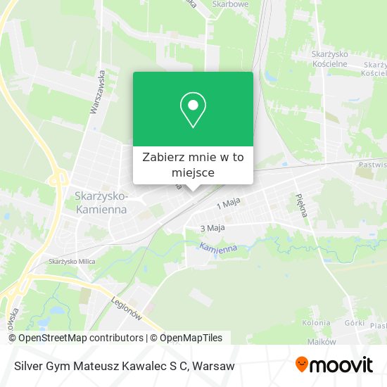 Mapa Silver Gym Mateusz Kawalec S C