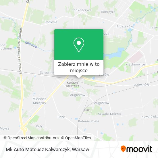 Mapa Mk Auto Mateusz Kalwarczyk