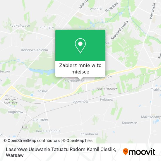 Mapa Laserowe Usuwanie Tatuażu Radom Kamil Cieślik