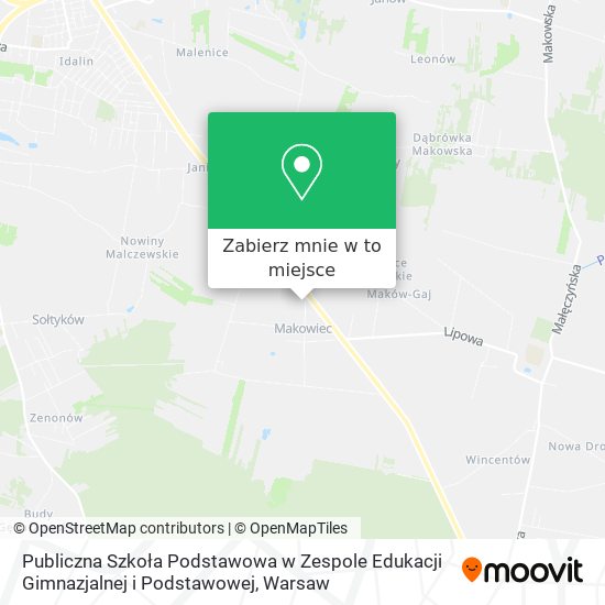 Mapa Publiczna Szkoła Podstawowa w Zespole Edukacji Gimnazjalnej i Podstawowej