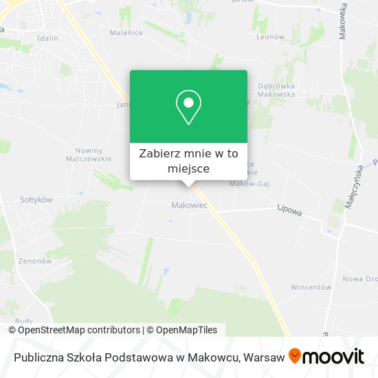 Mapa Publiczna Szkoła Podstawowa w Makowcu