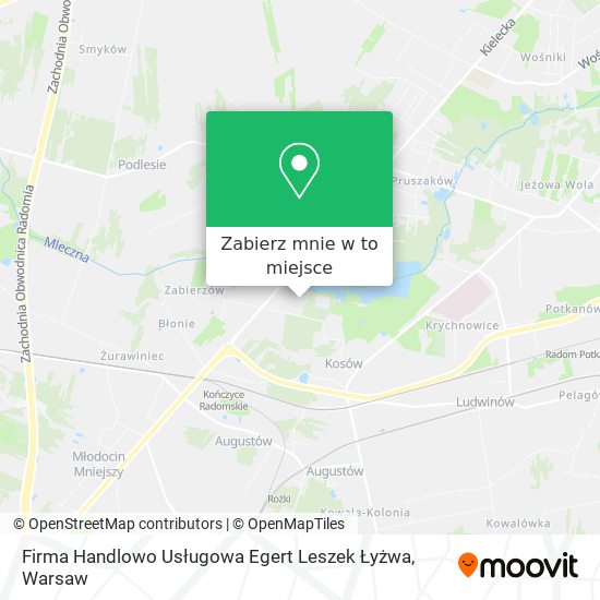 Mapa Firma Handlowo Usługowa Egert Leszek Łyżwa