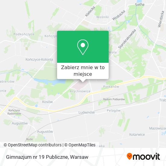 Mapa Gimnazjum nr 19 Publiczne