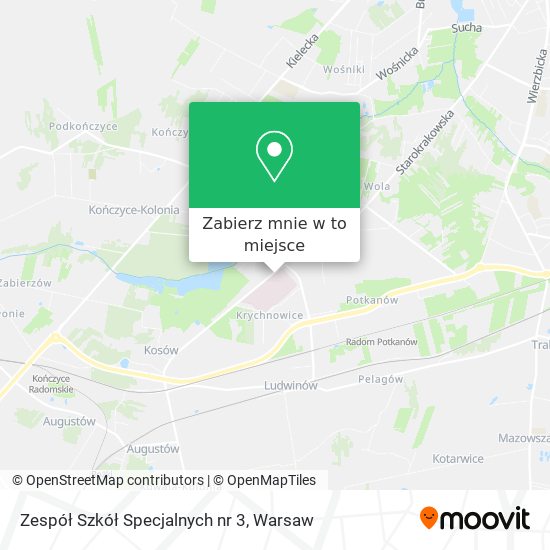 Mapa Zespół Szkół Specjalnych nr 3