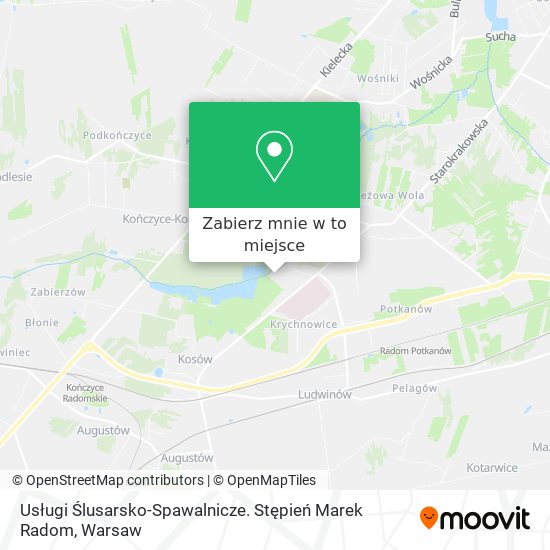 Mapa Usługi Ślusarsko-Spawalnicze. Stępień Marek Radom