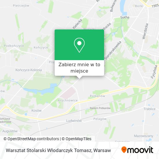 Mapa Warsztat Stolarski Włodarczyk Tomasz