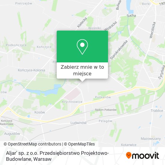 Mapa Aljar' sp. z o.o. Przedsiębiorstwo Projektowo-Budowlane