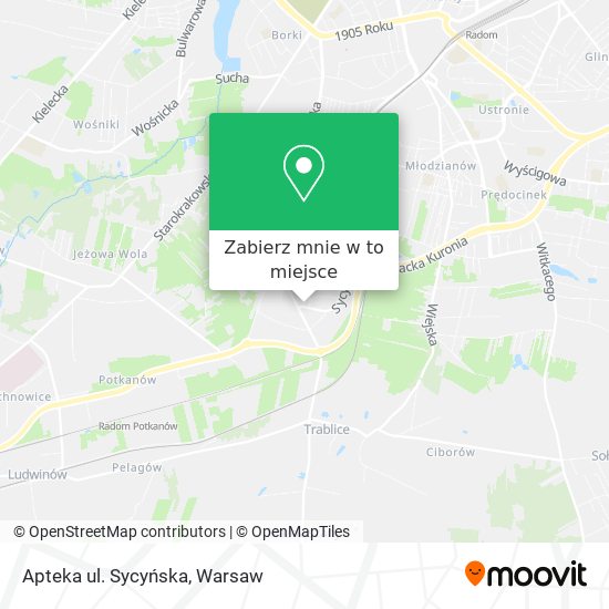 Mapa Apteka ul. Sycyńska