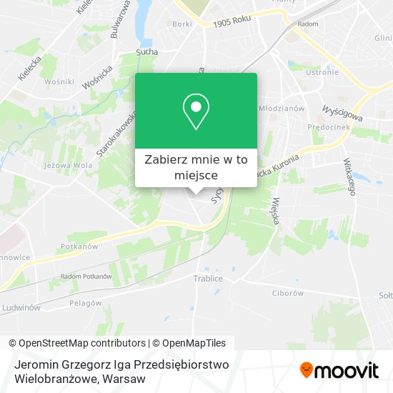 Mapa Jeromin Grzegorz Iga Przedsiębiorstwo Wielobranżowe