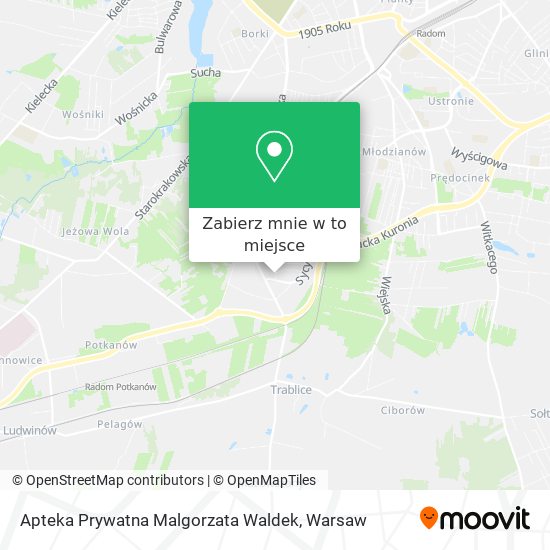 Mapa Apteka Prywatna Malgorzata Waldek